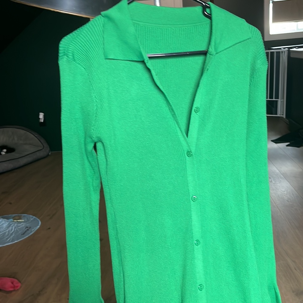 Maxi button through dress